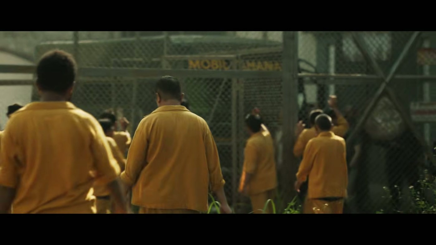 Prison yard scene in Ghost in the Cell trailer