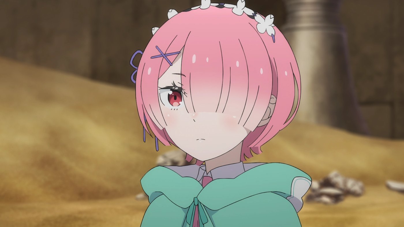 Ram in the Auguria Dunes during Re:Zero season 4