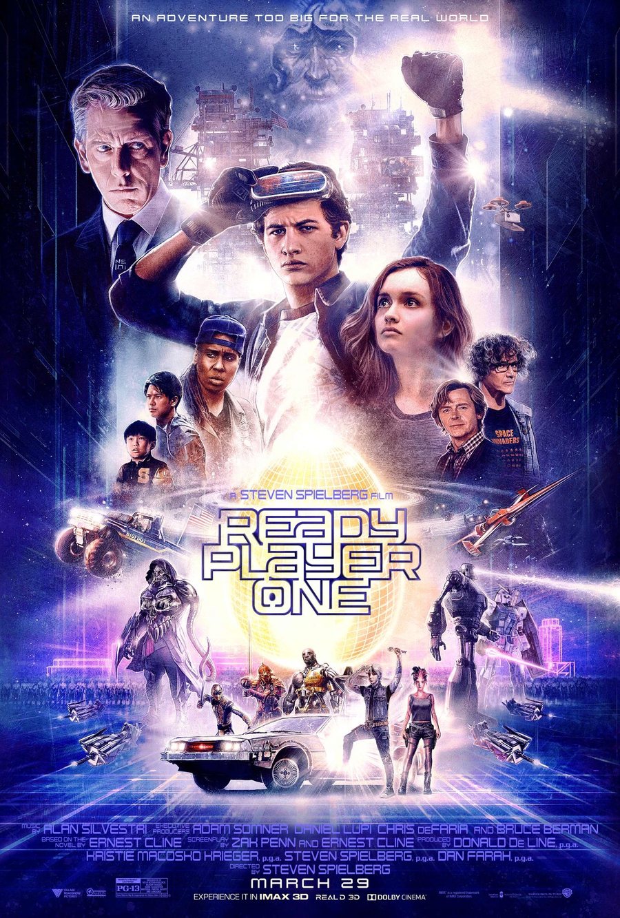 Ready Player One theatrical poster for Steven Spielberg's 2018 film