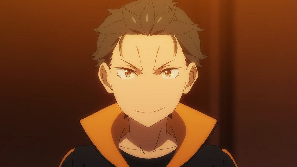 Subaru Natsuki in his tracksuit, the protagonist of Re:Zero