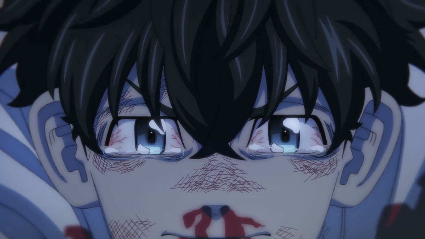 Takemichi bloodied face in Tokyo Revengers War of the Three Titans trailer