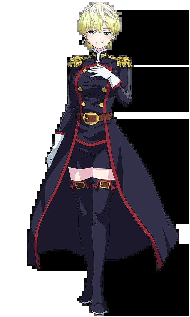 Tenka Izumo anime character design in Chained Soldier