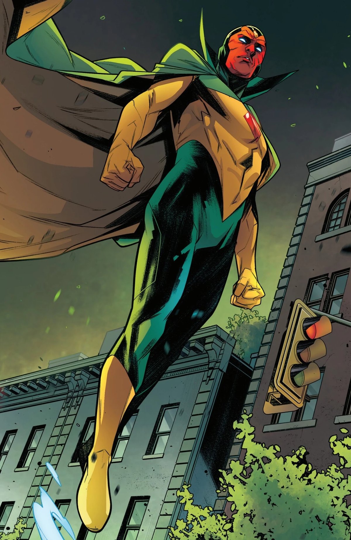 The Vision in Marvel Comics art