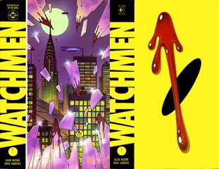 Watchmen comic covers by Dave Gibbons