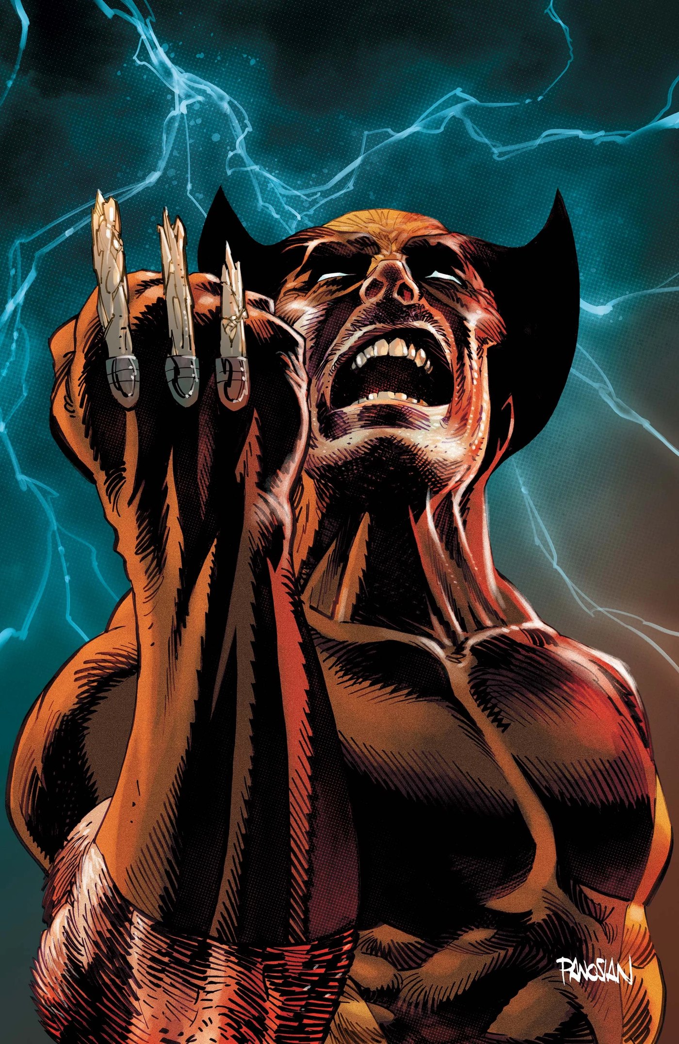 Wolverine's berserker rage in comic art, the tone the game's M rating reflects