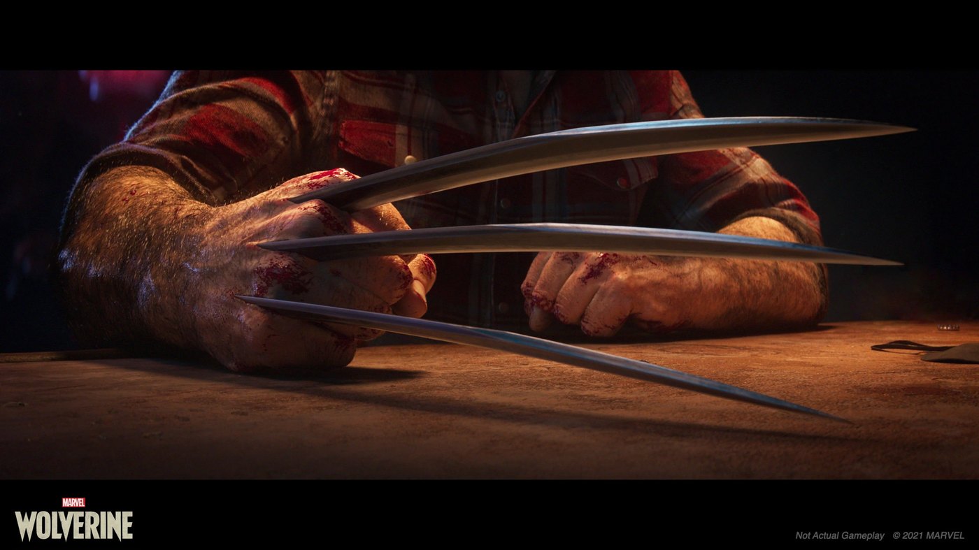Wolverine's claws in the Marvel's Wolverine teaser