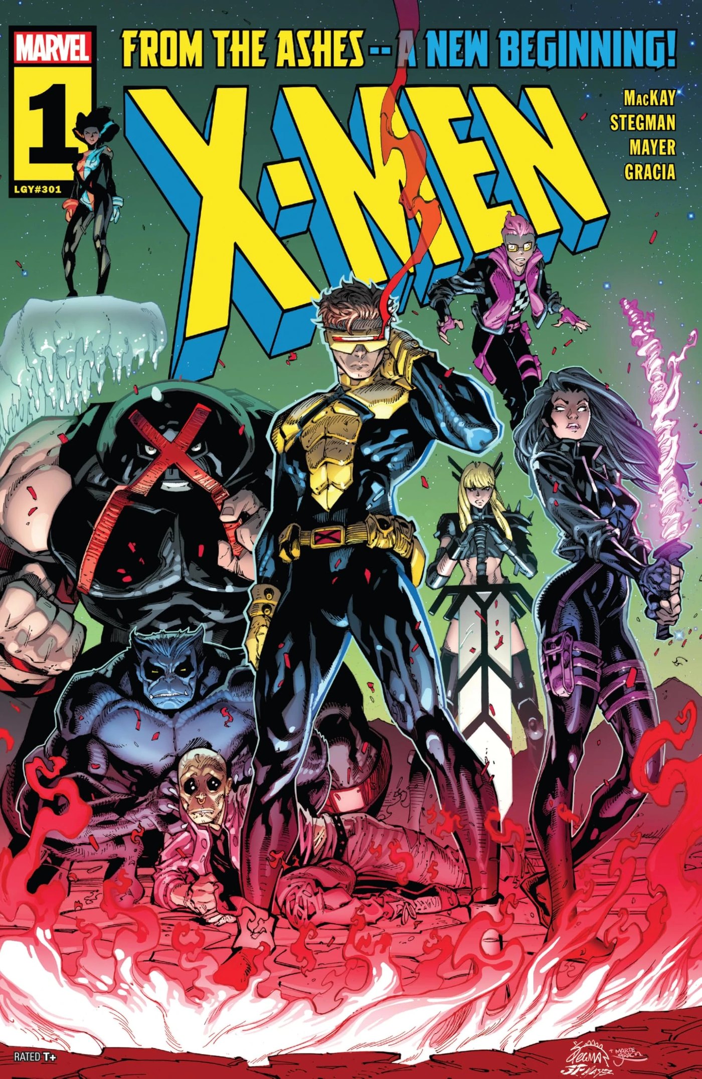 Cover of X-Men volume 7 number 1, the From the Ashes relaunch
