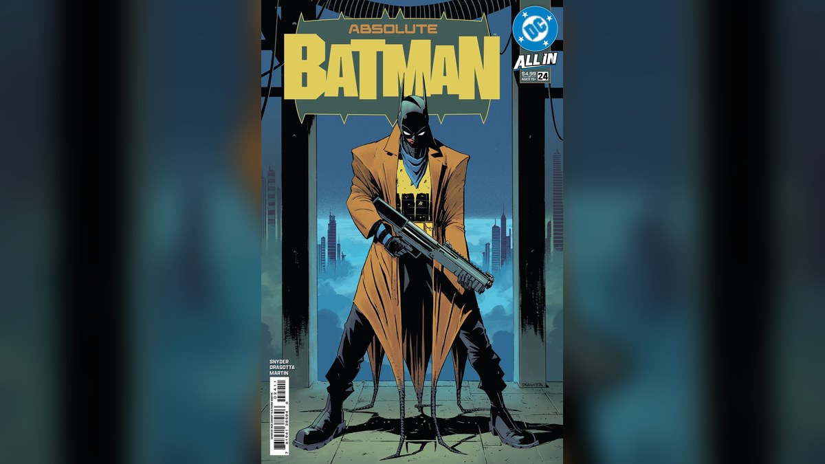 Absolute Batman #24 cover, Barbara Gordon debuts as The Bat