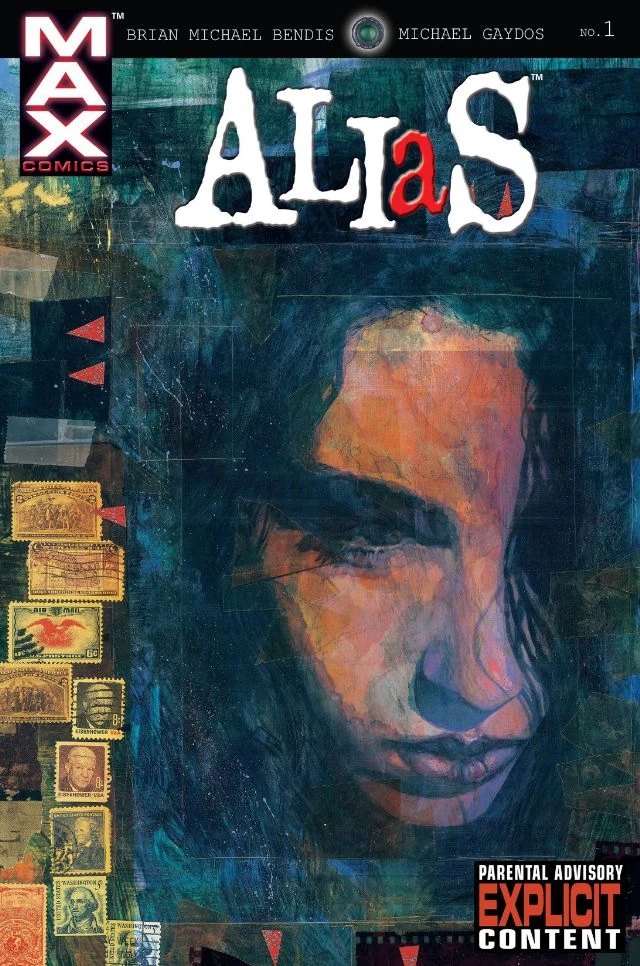 Alias Vol 1 #1 cover, painted art by David Mack