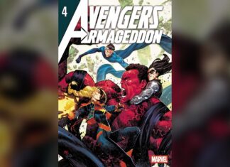 Avengers: Armageddon #4 Reveals David Colton Is Marvel’s New Miracleman Cover of Avengers: Armageddon #4, showing Captain Marvel, Red Hulk, Wolverine, and Mister Fantastic in battle, the issue that reveals David Colton as the Marvel Universe's new Miracleman