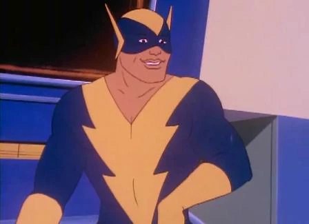 Black Vulcan, the electric hero of Hanna-Barbera's Super Friends
