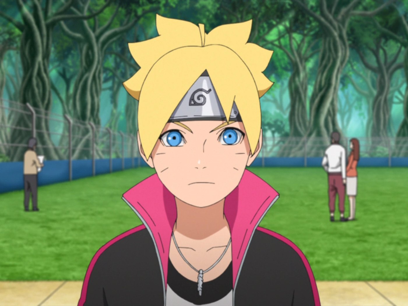 Boruto Uzumaki, whose Two Blue Vortex pact with Momoshiki Otsutsuki unlocked full Karma access