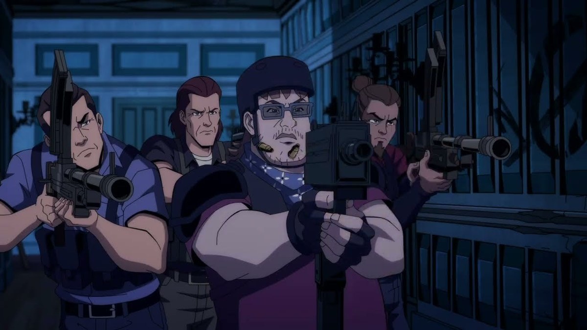 A frame from the official Creature Commandos trailer