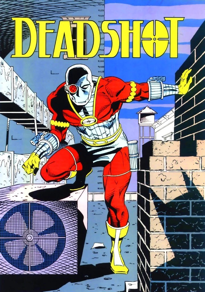 Deadshot (Floyd Lawton) in his classic red and white costume, DC Comics