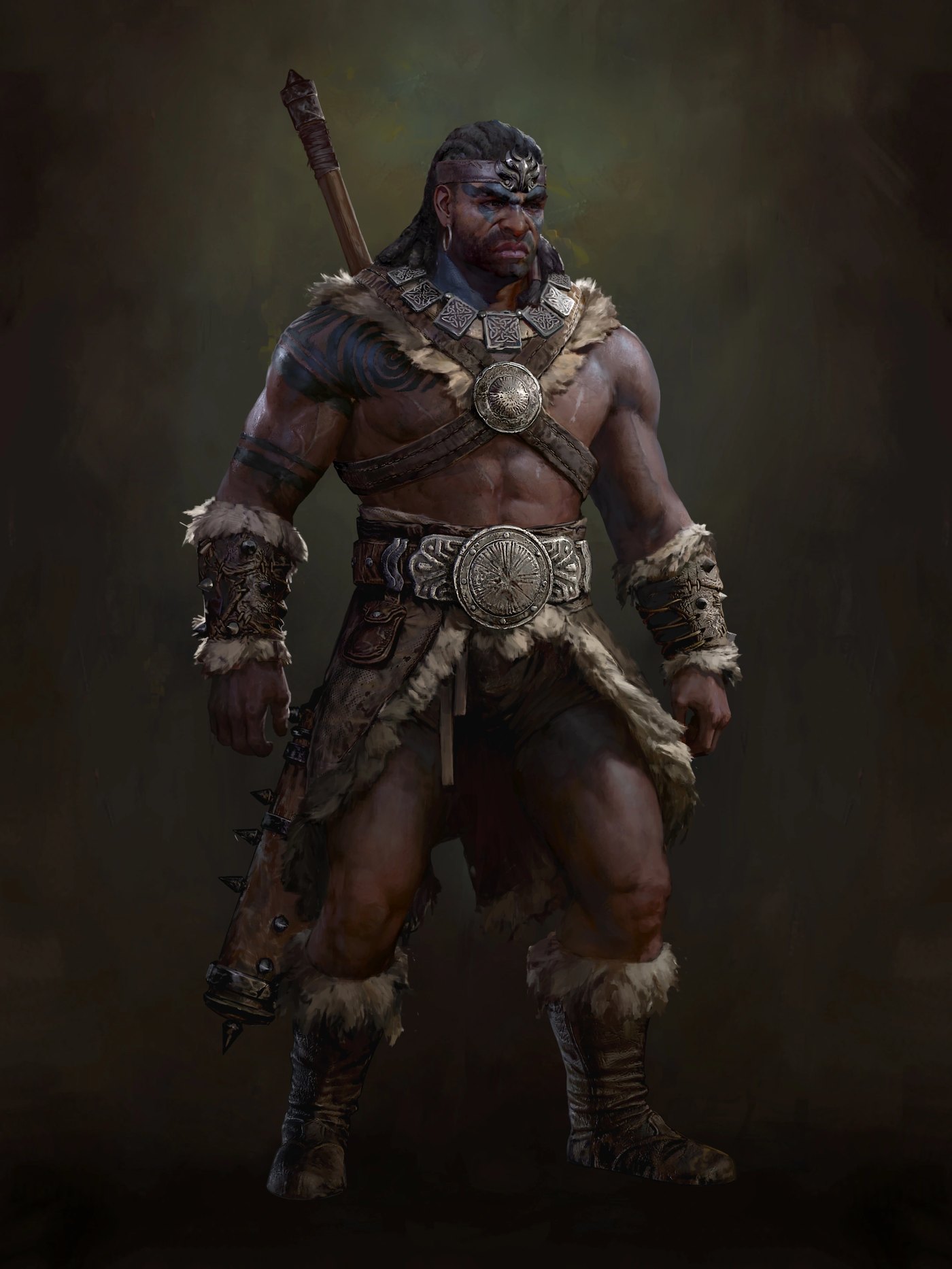 Diablo IV Barbarian class concept art