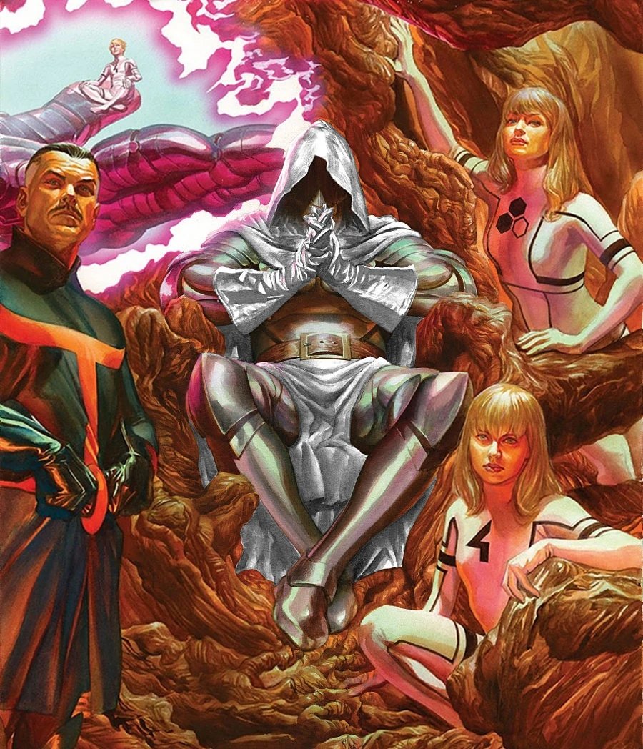 Doctor Doom in his armor and green cloak