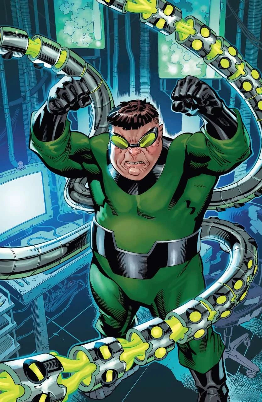 Doctor Octopus with mechanical arms, Marvel Comics art