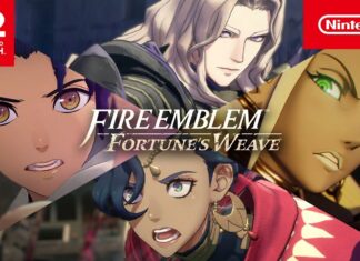 Fire Emblem: Fortune’s Weave Launch Trailer: The Four Heroes, a Demon God’s Gate, and a Very Familiar Goddess