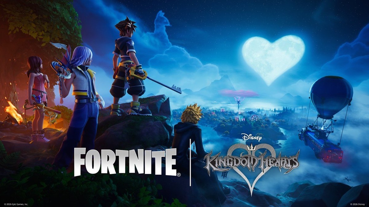 Fortnite x Kingdom Hearts crossover title card