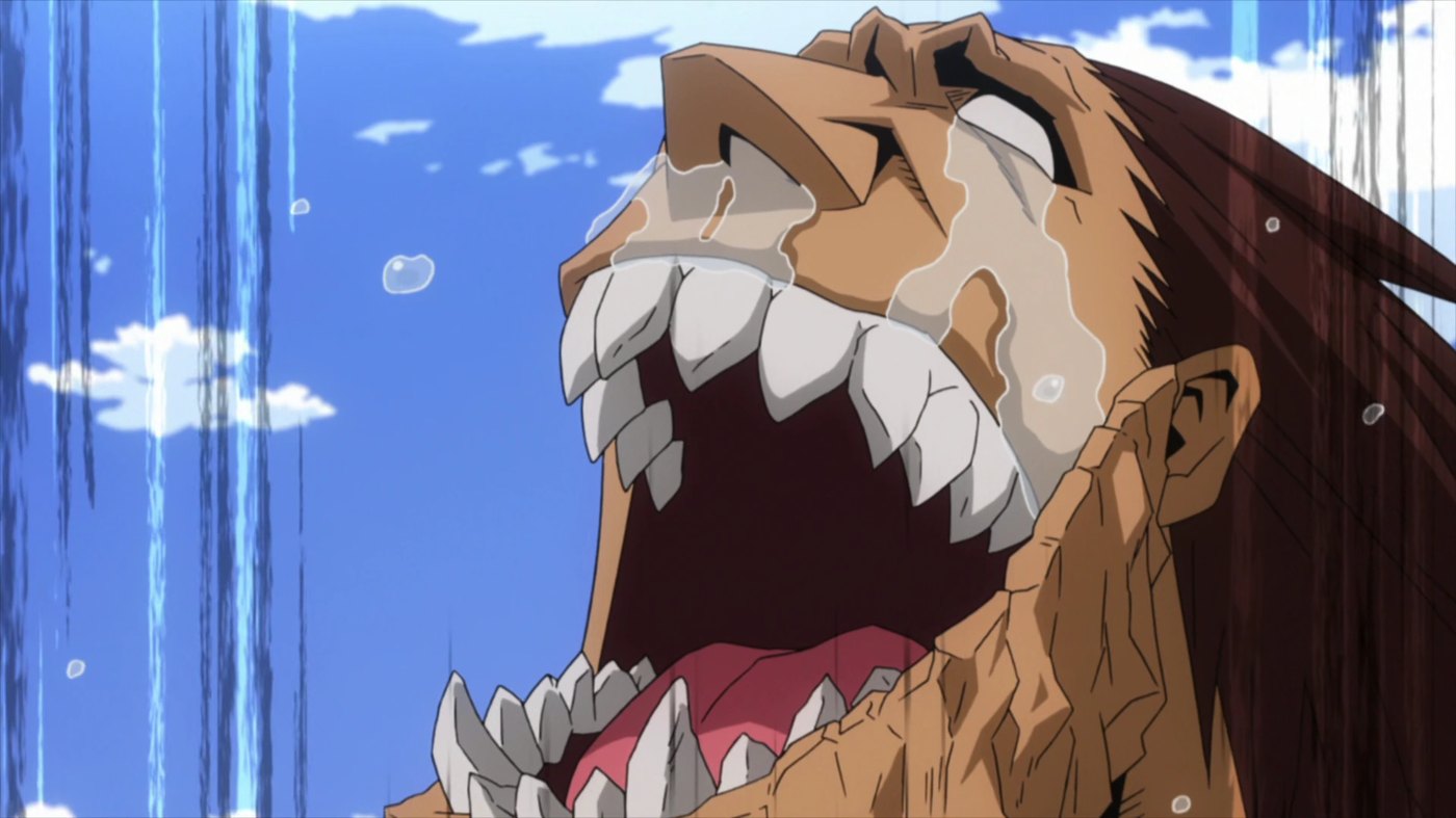 Gigantomachia, All For One's colossal bodyguard, mid-roar