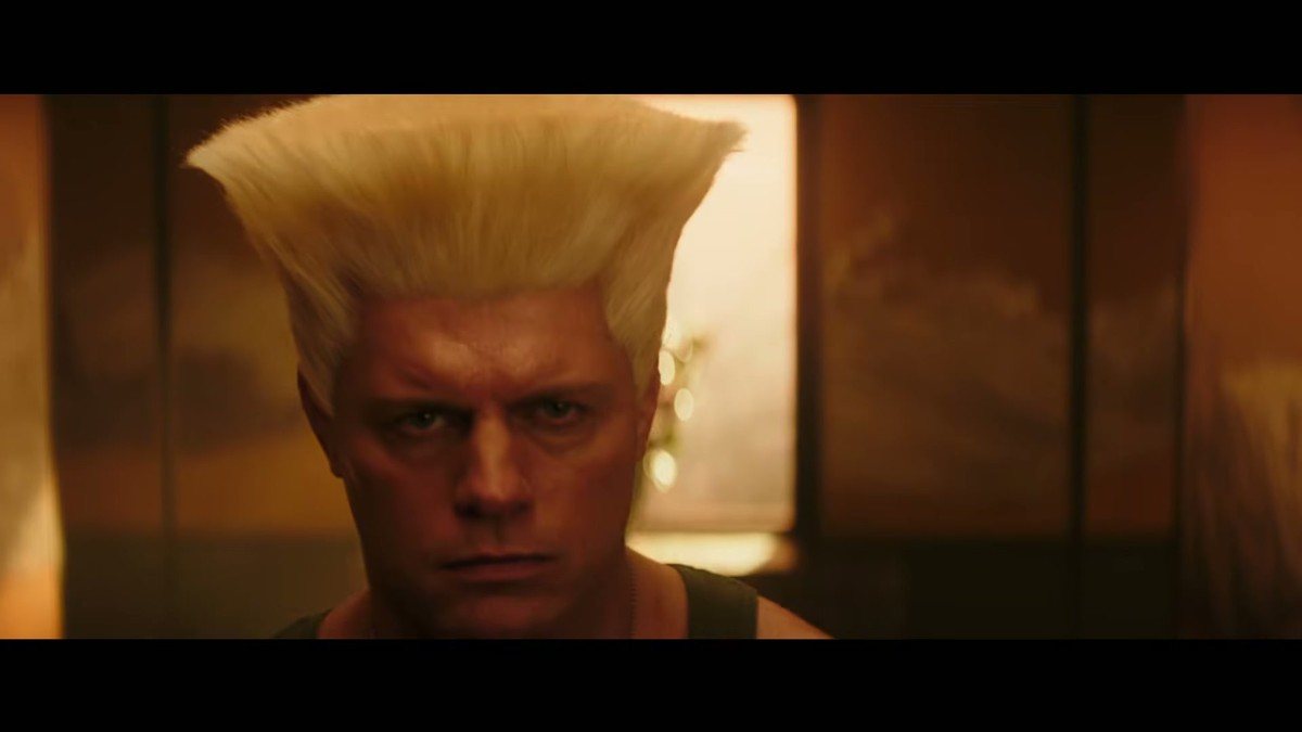 Guile with his flat-top haircut in the Street Fighter 2026 trailer
