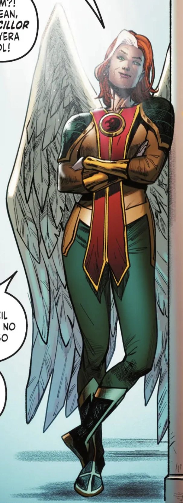 Animated-style art of Hawkgirl, Shayera Hol, in her Thanagarian costume