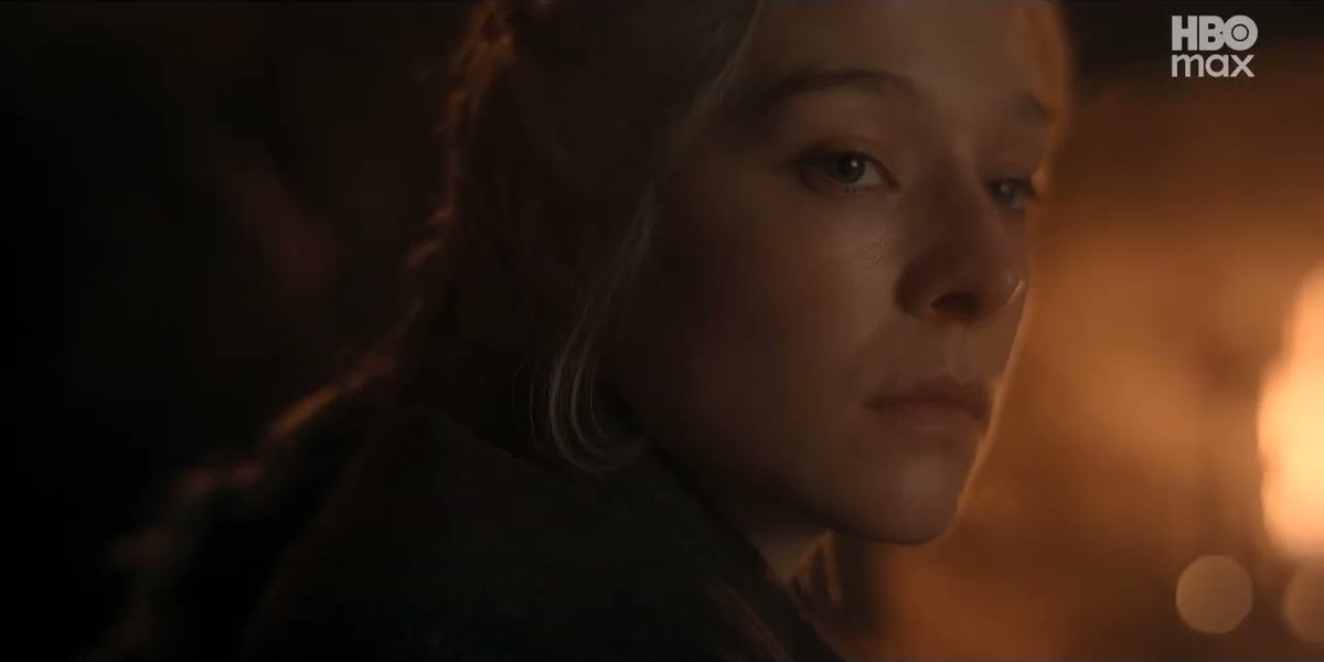 A frame from the official House of the Dragon trailer