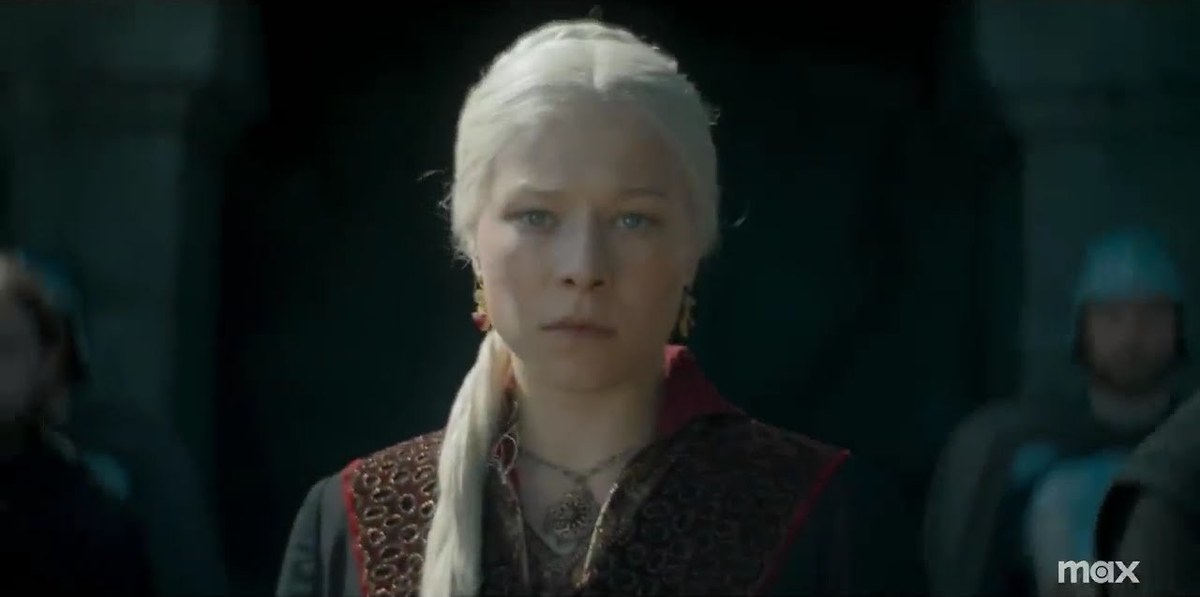 A frame from the official House of the Dragon trailer