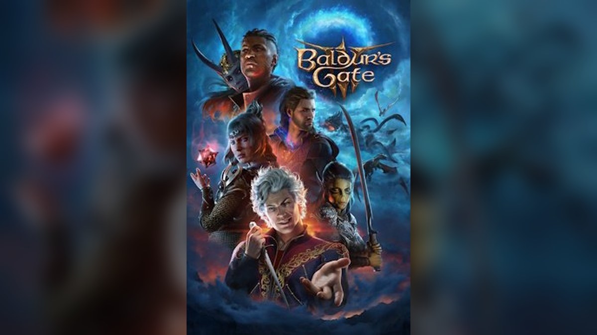 Baldur's Gate 3 cover art showing the game's main characters