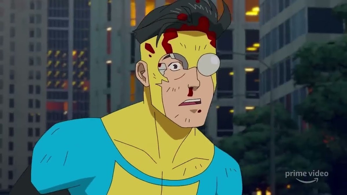 A frame from the official Invincible trailer