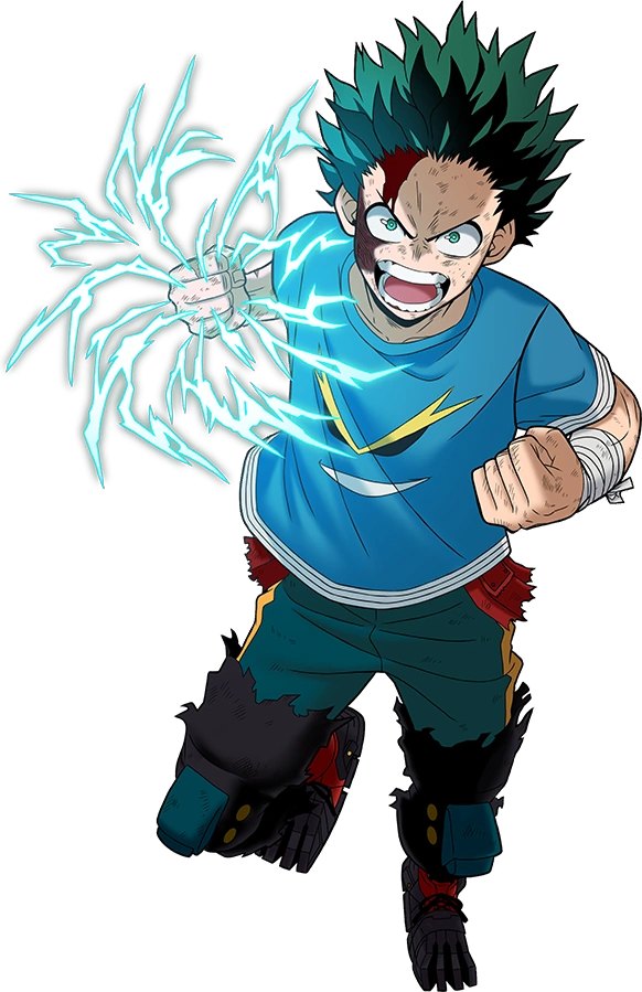 Izuku Midoriya Rising alternate costume artwork from MY HERO ACADEMIA: All's Justice