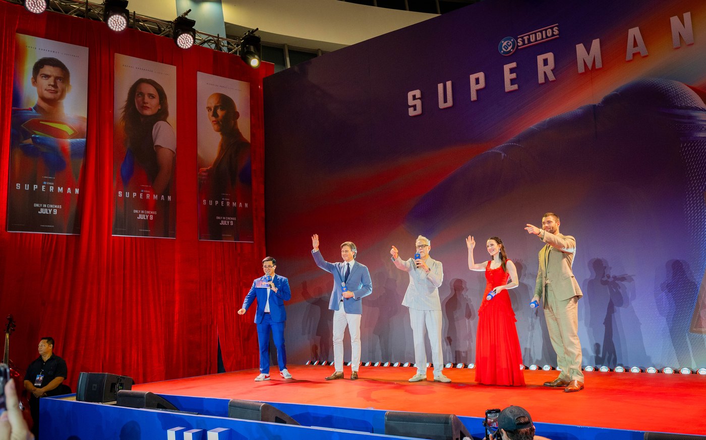 James Gunn at the Superman premiere in Manila