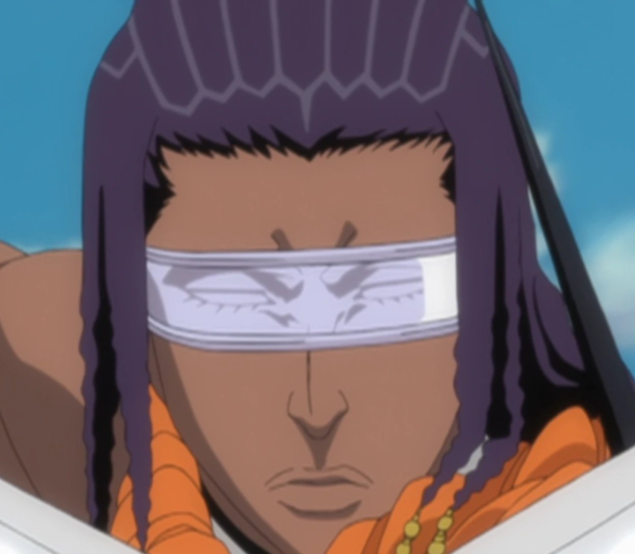 Kaname Tosen, former Soul Reaper captain turned Arrancar, in Bleach