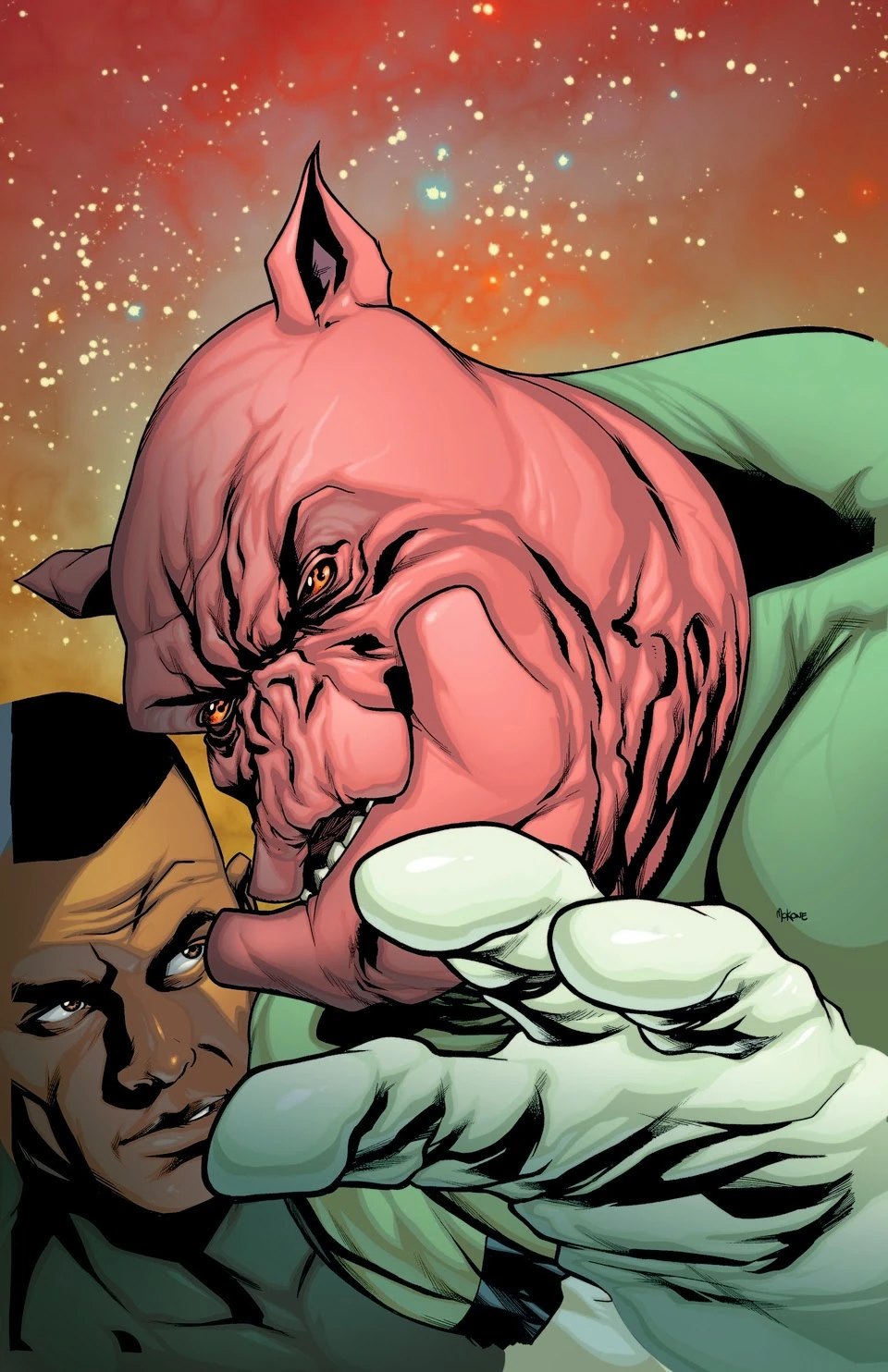 Kilowog the Green Lantern drill sergeant