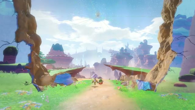 A new canyon and rock-formation vista revealed in Kirby and the World Beyond