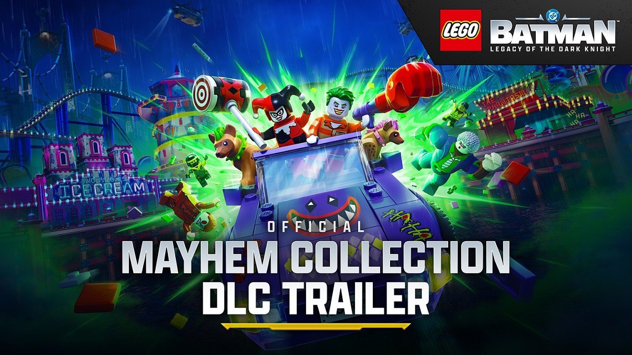 LEGO Batman: Legacy of the Dark Knight Mayhem Collection DLC trailer title card