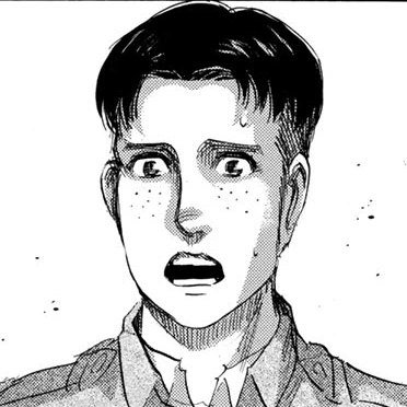 Marco Bott moments before his death in Attack on Titan