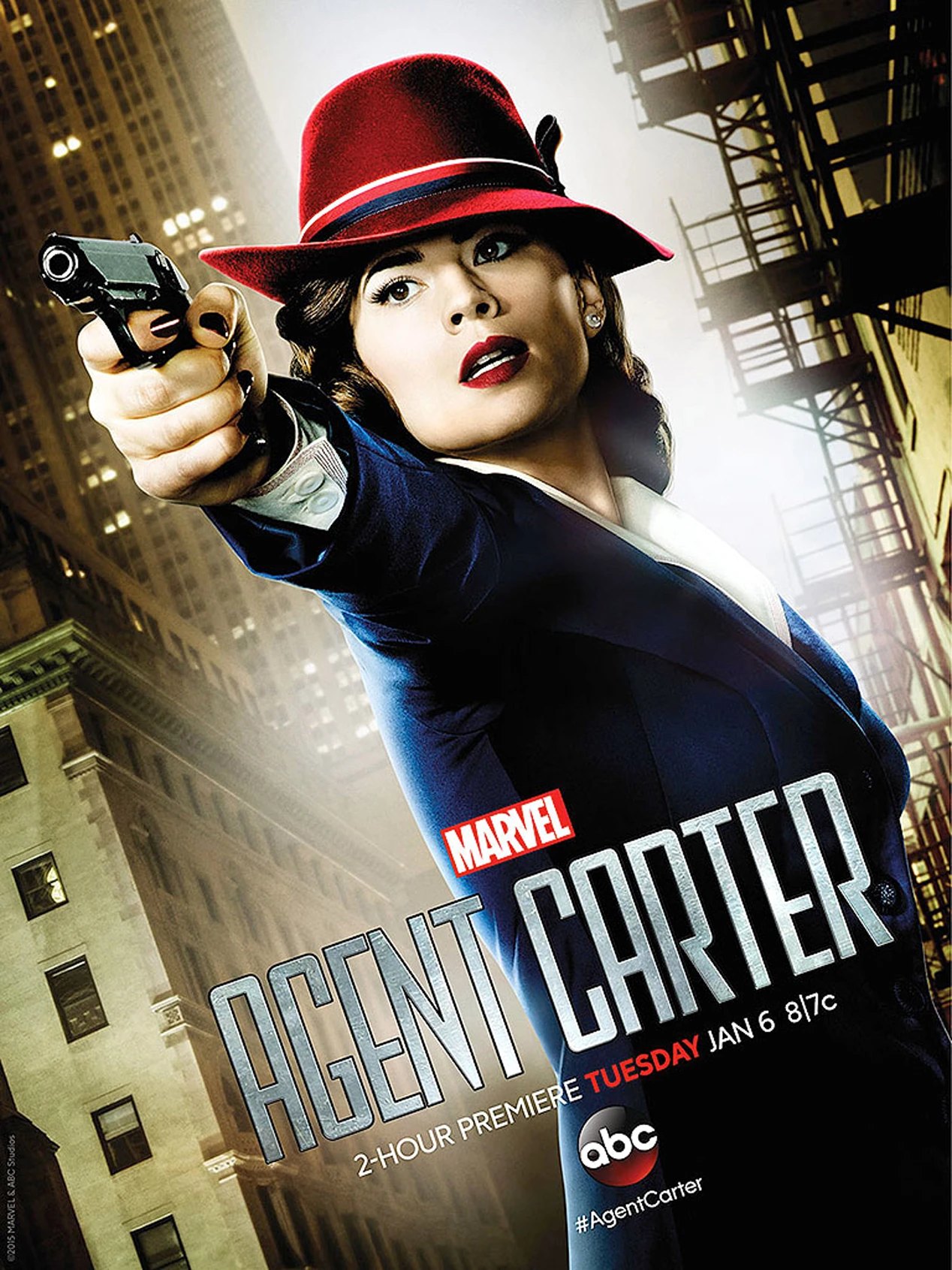 Promotional poster for Marvel's Agent Carter season one
