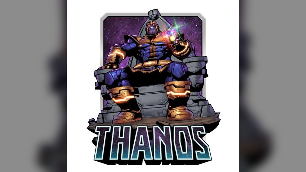 Thanos, Fractured Frontier card art in Marvel Snap
