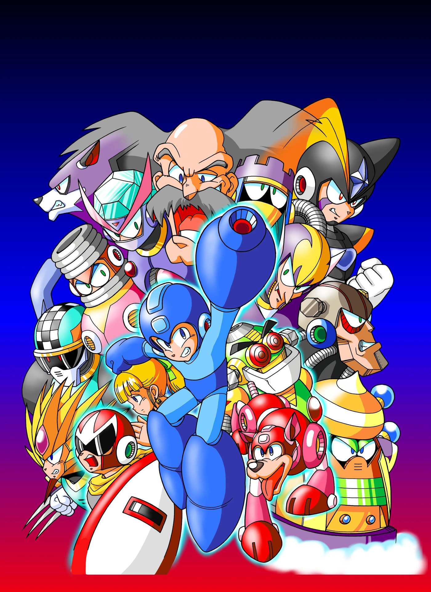 Mega Man 7 promotional artwork