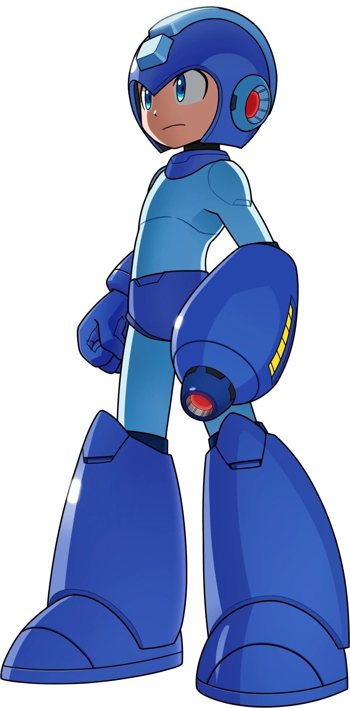 Mega Man character art from Mega Man: Dual Override