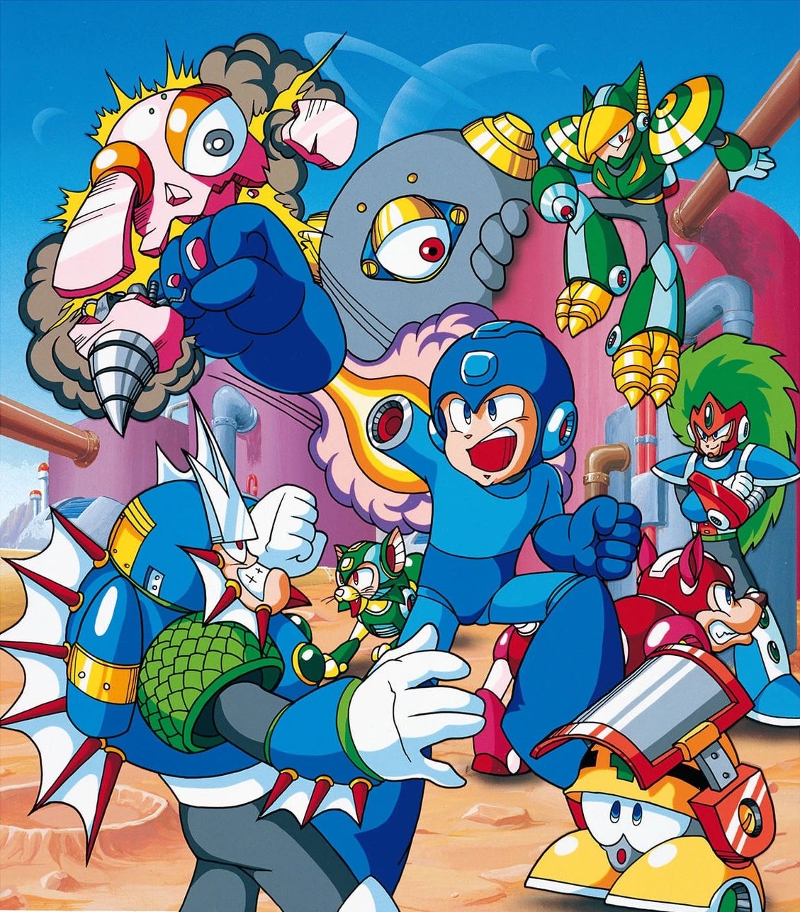 Mega Man V Game Boy box art