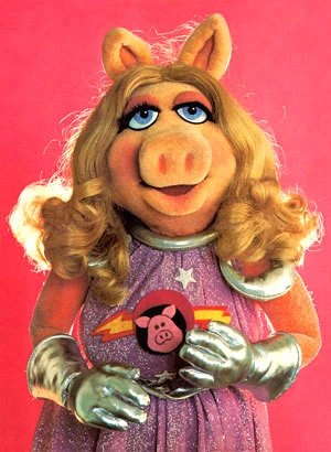 Miss Piggy as First Mate Piggy from the Muppets' Pigs in Space sketches
