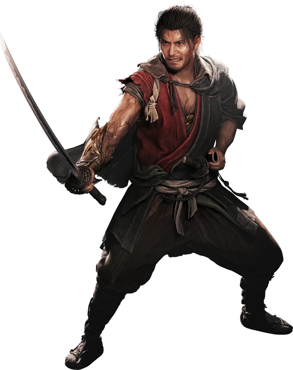 Miyamoto Musashi character render from Onimusha: Way of the Sword