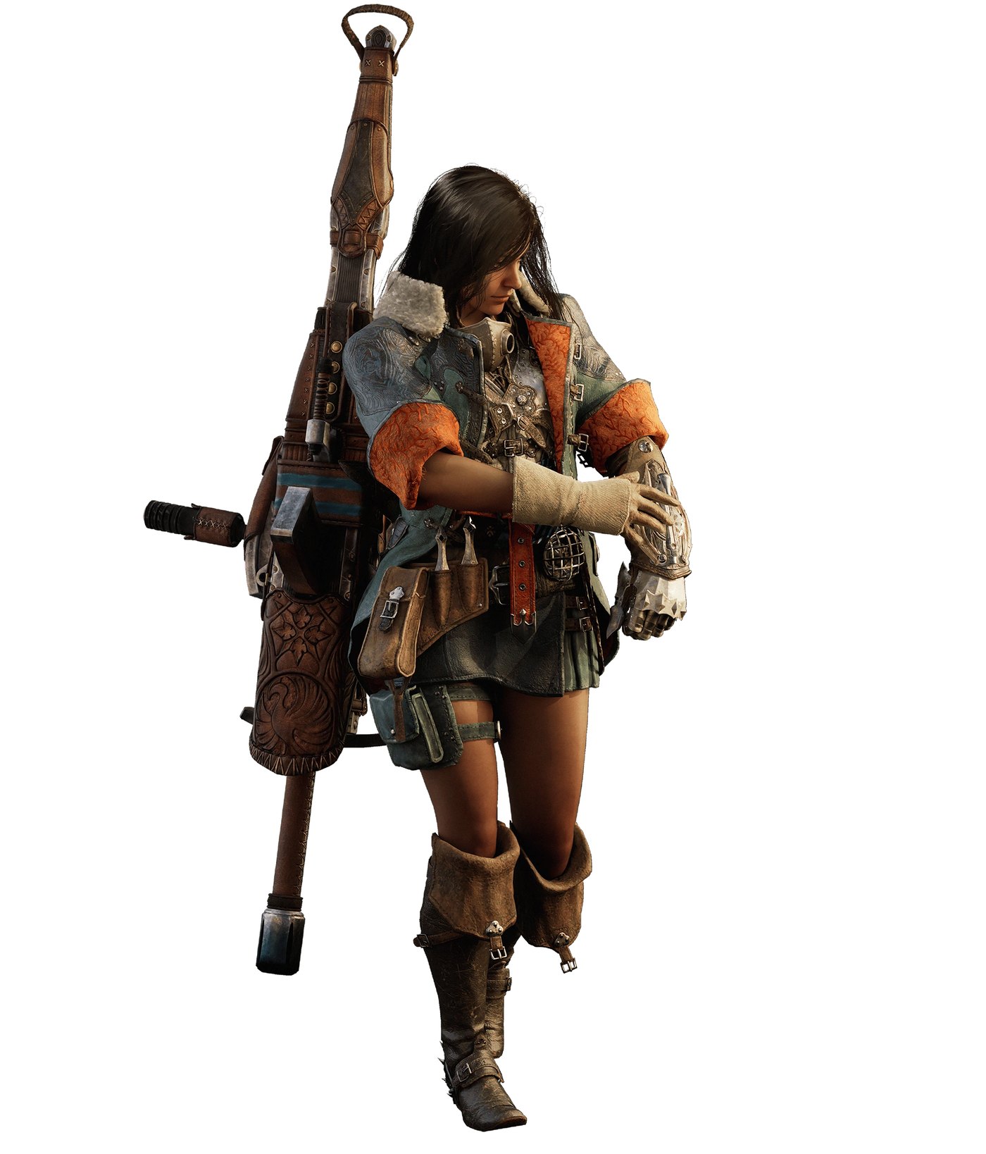 Monster Hunter Wilds hunter wielding a Light Bowgun