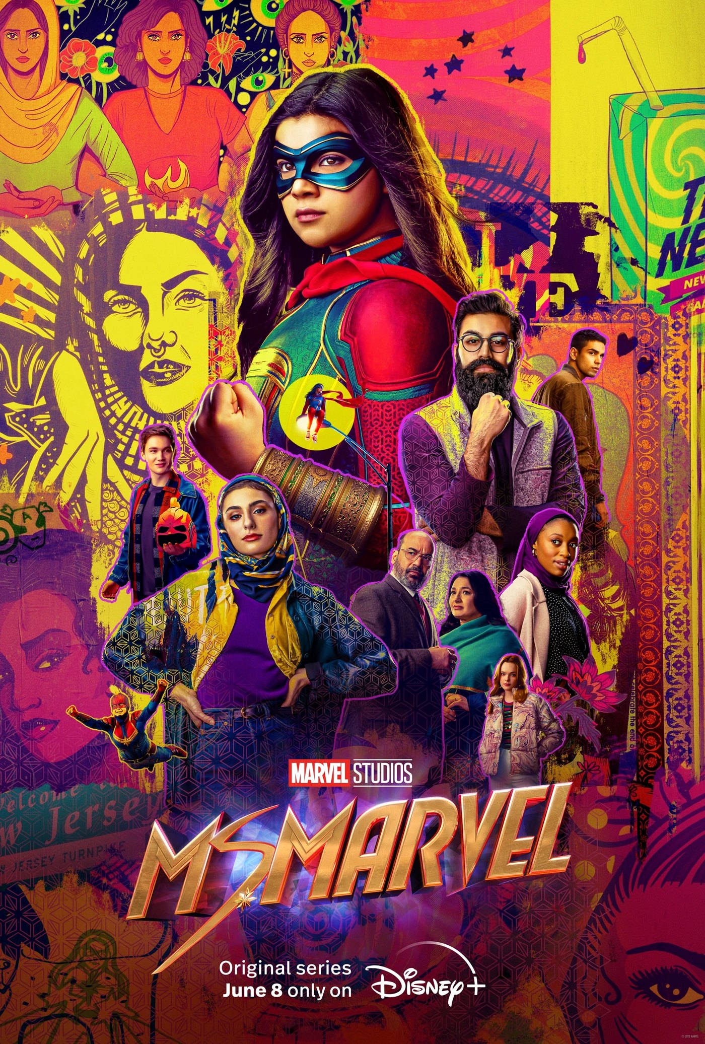 Promotional poster for the Disney Plus series Ms. Marvel