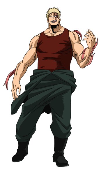 Muscular, also known as Goto Imasuji, using his Muscle Augmentation Quirk