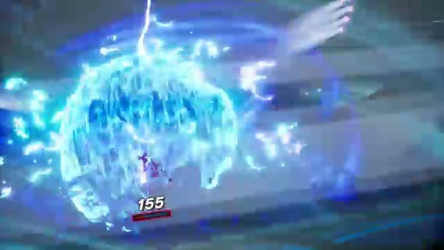 Naoto’s Persona Sukuna-Hikona unleashes an ice attack in a Persona 4 Revival battle
