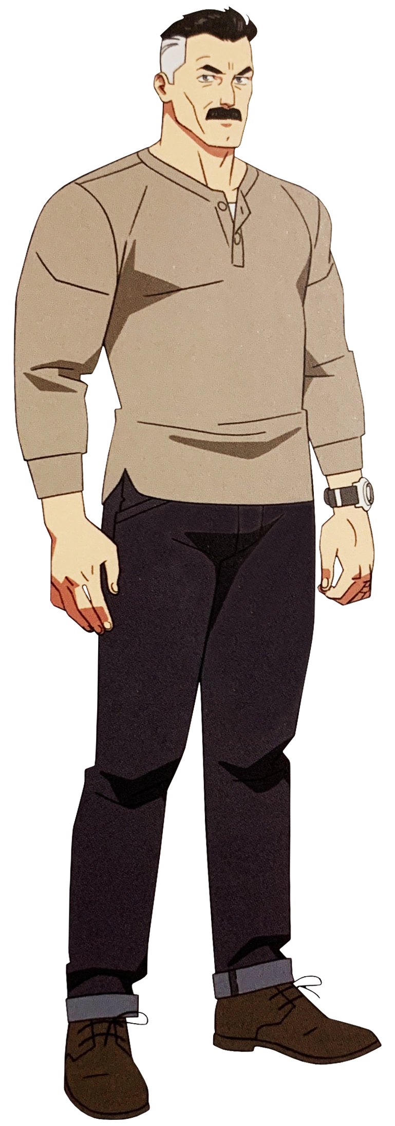 Omni-Man (Nolan Grayson) character render from the Invincible animated series