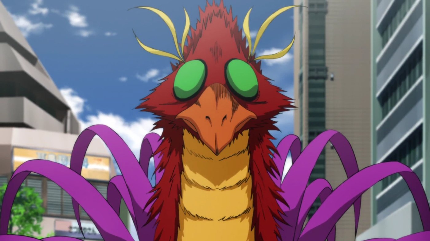 Phoenix Man, regenerating Dragon-level monster, One Punch Man